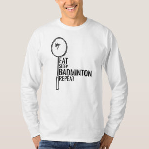 Camiseta Badminton - Coma o Badminton do Sono Repetir