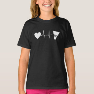 Camiseta Badminton - Coração da Bola de Badminton