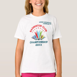 Camiseta Badminton da Equipe da Organização da Liga dos Clu