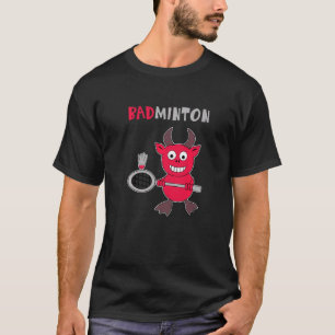 Camiseta Badminton Devil Badminton Player Shuttlecock Espor