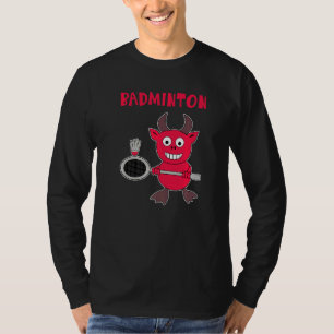 Camiseta Badminton Devil Badminton Player Shuttlecock Espor