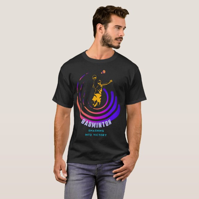 Camiseta Badminton dinâmico e vibrante (Frente Completa)
