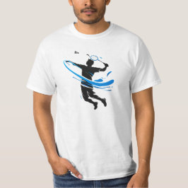 Camiseta Badminton Dinâmico Smash Silhueta – Personalizado