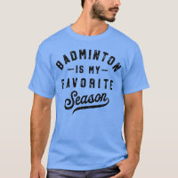 Badminton É Meu Esporte Favorito com raquete vint