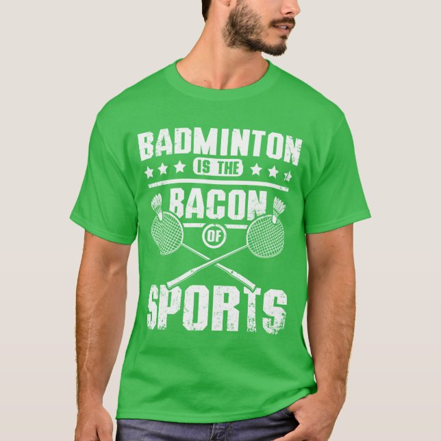 Camiseta Badminton é o bacon dos amigos do esporte (Frente)