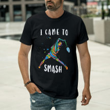 Badminton Eu Vim Para Smash Abstrato Atleta 