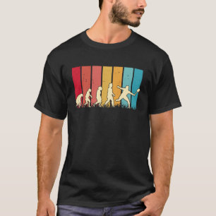 Camiseta Badminton Evolution Retro Badminton Player Badmint