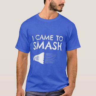 Camiseta Badminton Humor Smash Shuttlecock Birdie Sport gif