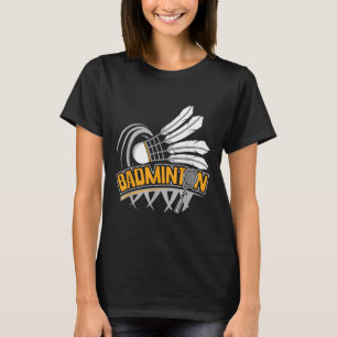 Camiseta Badminton - Jogador de Badminton Peteca 