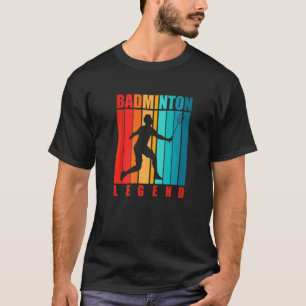 Camiseta Badminton Legend Jogador de Badminton Shuttlecock 