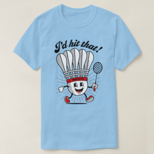 Camiseta Badminton Mascot "Eu Acertaria!"
