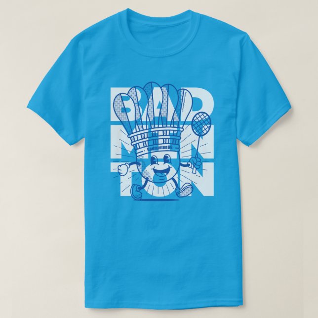 Camiseta Badminton Mascot OVERPRINT (Frente do Design)