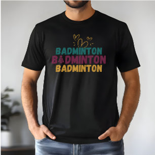 Camiseta Badminton multicolor com coração