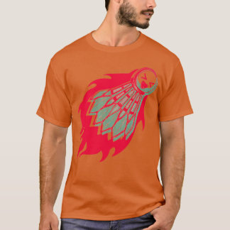Camiseta Badminton na Design do Verão de Fogo por Tobe Fons