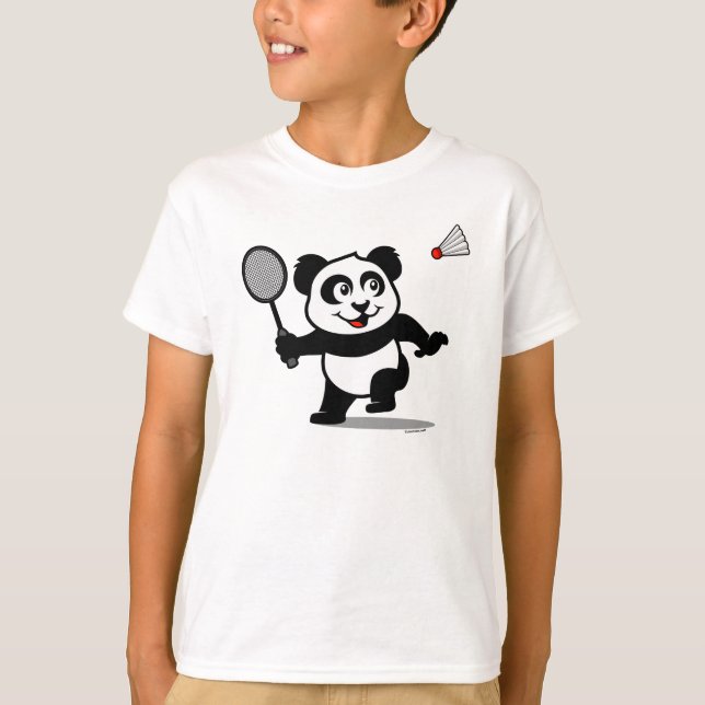 Camiseta Badminton Panda (camisetas leves) (Frente)