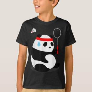 Camiseta Badminton Panda Ficando Suado Perdido