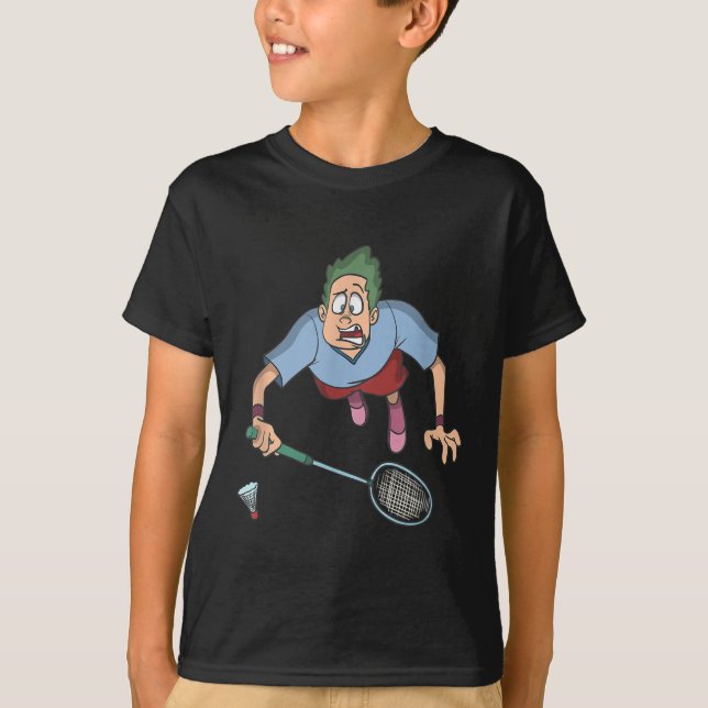 Camiseta Badminton Player Jumping  (Frente)