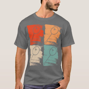 Camiseta Badminton Racket Badminton Retro