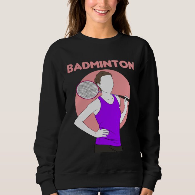 Camiseta Badminton Racquet Sport Woman Girl Strokes  1 (Frente)