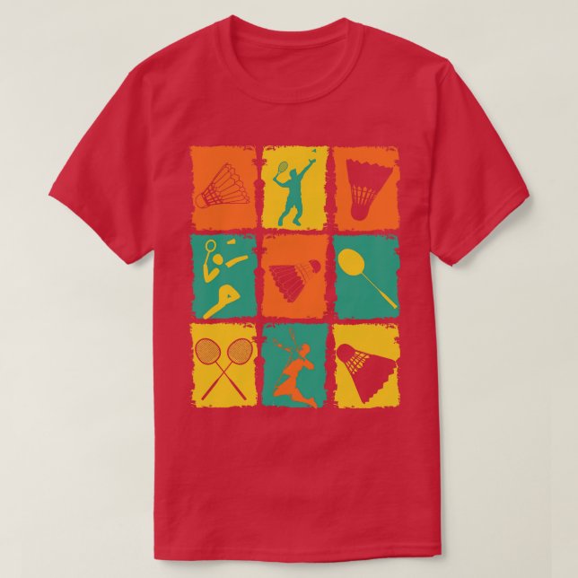 Camiseta Badminton Retro (Frente do Design)