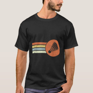 Camiseta Badminton Retro Birdie Smash Shuttle Vintage Badmi
