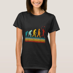 Camiseta Badminton Retro Com Evolução do Volante Darwin