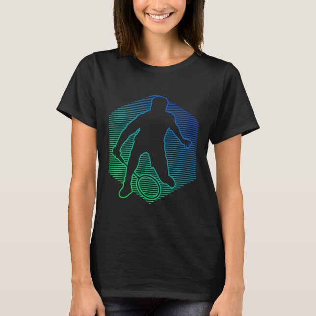 Camiseta Badminton Shuttle Squash Womens Badminton Player (Frente)