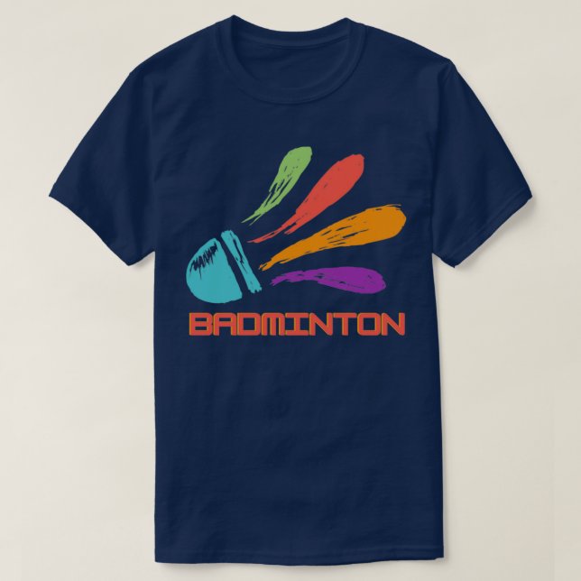 Camiseta Badminton Shuttlecock 12 (Frente do Design)