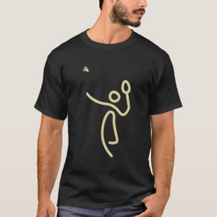 Camiseta Badminton Sticks - Ideia de Presente de Shuttlecoc