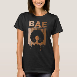 Camiseta BAE Black E Educated Black History Pride BLM Afr
