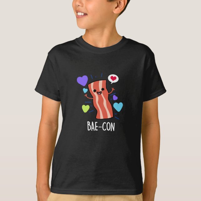Camiseta Bae-con Funny Bacon Pun (Frente)