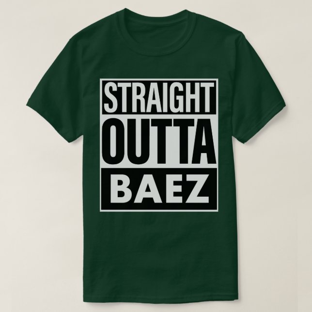 Camiseta Baez Name Hetero Outta Baez (Frente do Design)