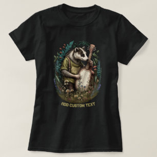 Camiseta Bafeiro Bonito tocando banjo, amantes Badger
