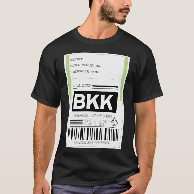 Camiseta Bagagem Tailândia (Bangkok) (Frente)