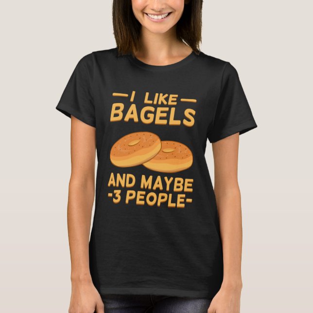 Camiseta Bagel Breakfast New York Snacks Sanduíche Saudável (Frente)