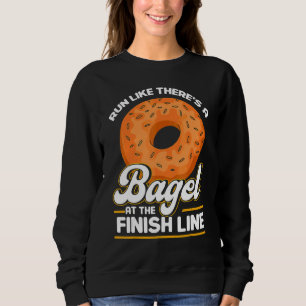 Camiseta Bagel Love Corre como se houvesse uma sacola no fi