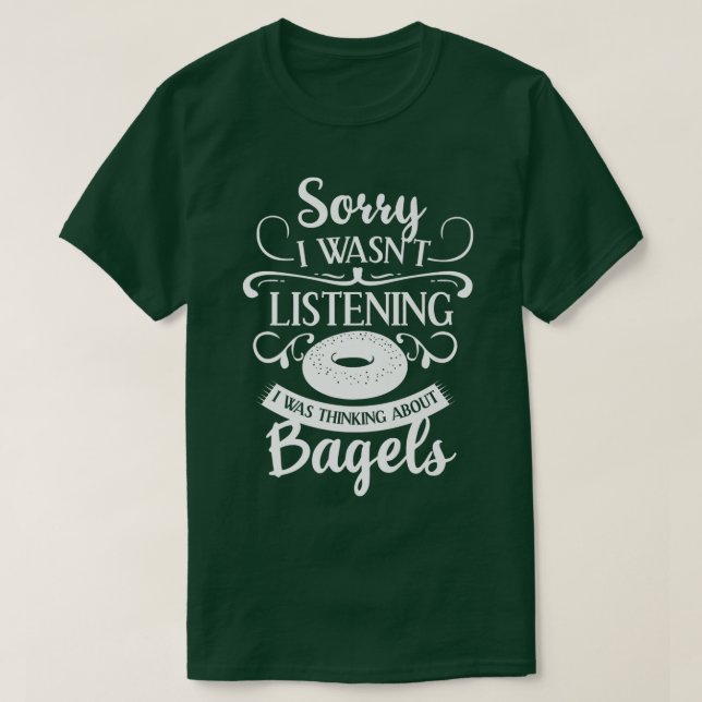 Camiseta Bagel Para Amantes De Bagéis (Frente do Design)