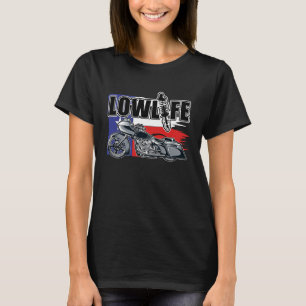Camiseta Bagger Motorcycle Texas Flag. Chicano Vicla Lowrid