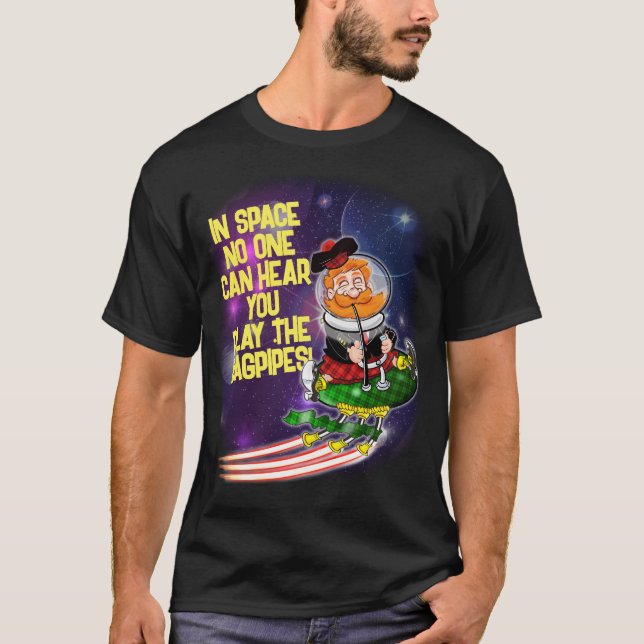 CAMISETA BAGPIPAS NO ESPAÇO! (Frente)