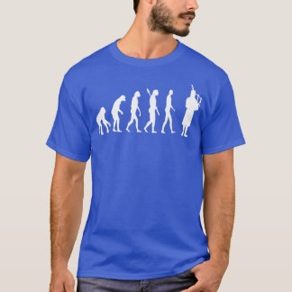 Camiseta Bagpipe Evolution Bagpiping Scottish Bagpiper Musi