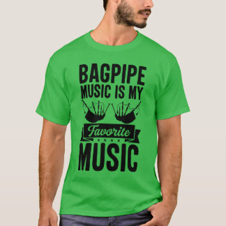 Camiseta Bagpipe Music É Minha Música Favorita Bagpi
