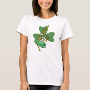 Camiseta Bagpipe Shamrock
