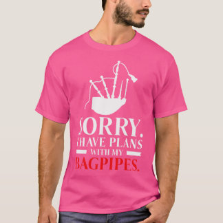 Camiseta Bagpiper Bagpiping Bagpipe Scotsman Musical Play