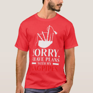 Camiseta Bagpiper Bagpiping Bagpipe Scotsman Musical Play