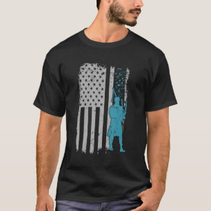 Camiseta Bagpiper Usa Flag Piper Gift Para Guarda Honrosa B