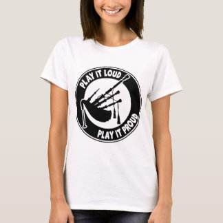 CAMISETA BAGPIPES: JOGUE-O RUIDOSAMENTE