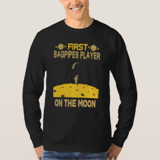 Camiseta Bagpipes Player On The Moon