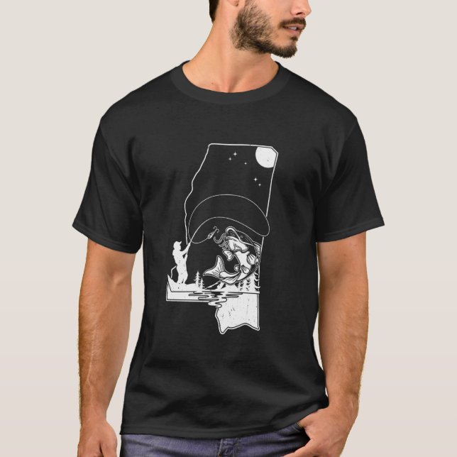 Camiseta Bagre-de-cabeça-chata pescando bagre 5 (Frente)
