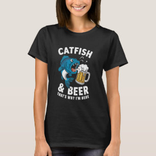 Camiseta Bagre e Cerveja É Por Isso Que Estou Aqui Piada De