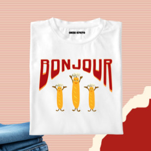 Camiseta Baguete francesa